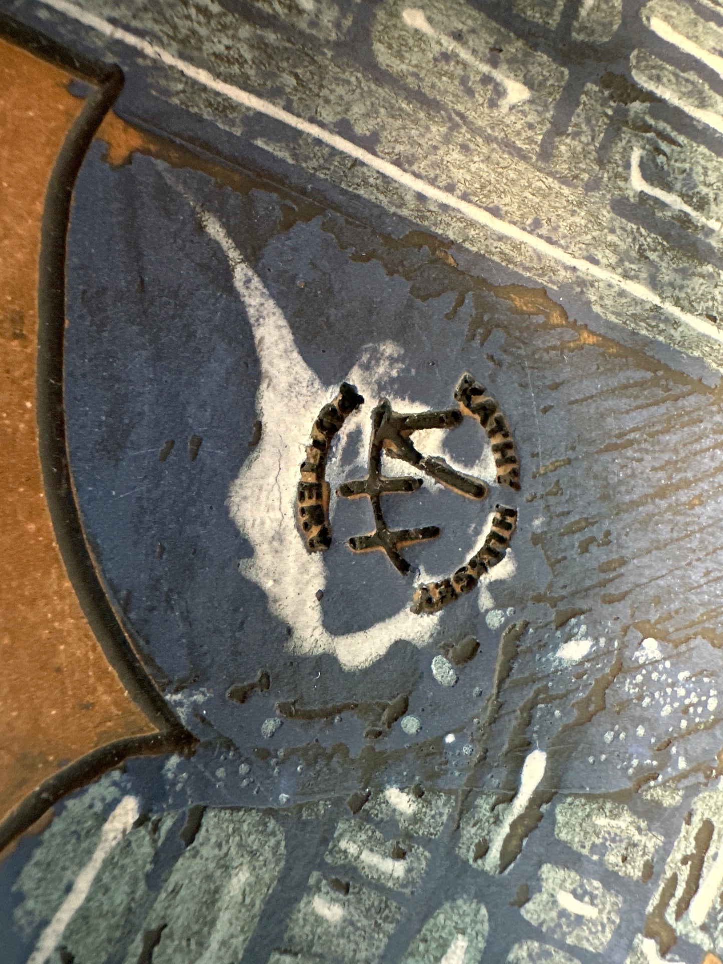 Blue Monoprint Rectangular Fruit Bowl/Centerpiece