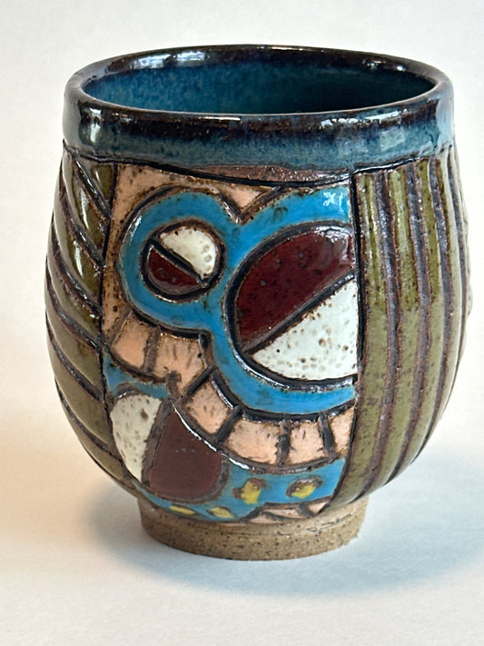 Carved Colorful Wine Tumbler 2