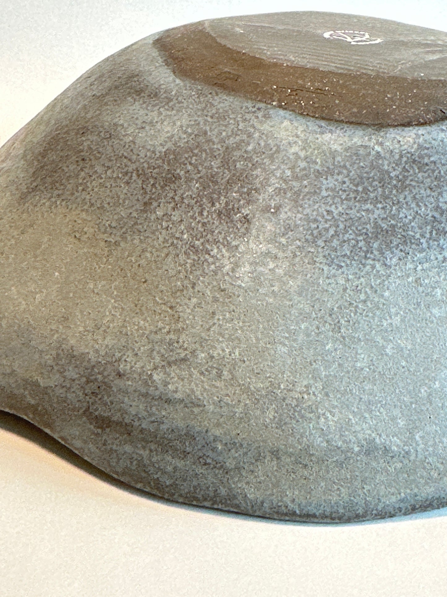 Organic Bluestone Bowl with Spiral Detail