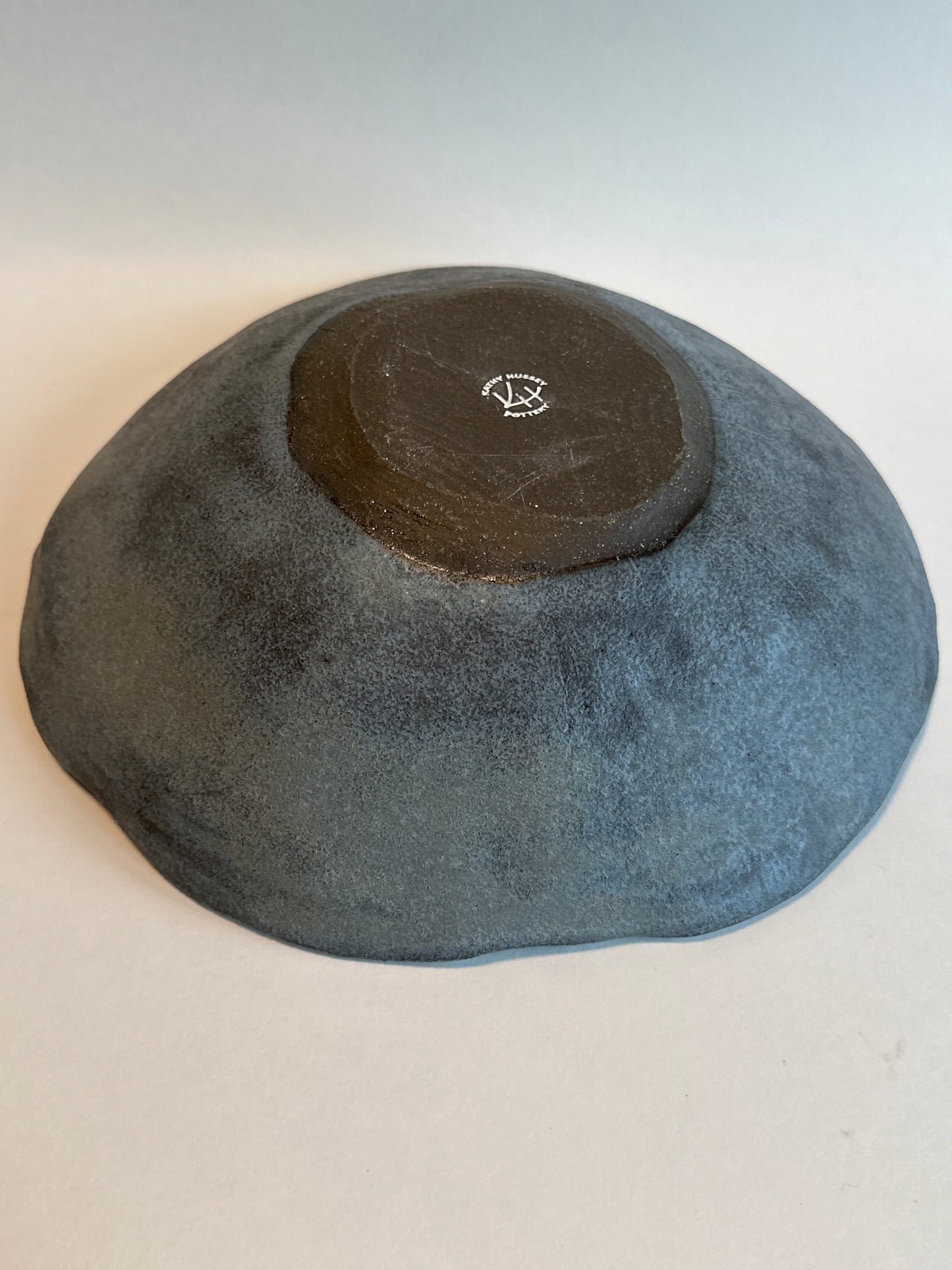 Organic Bluestone Bowl with Spiral Detail