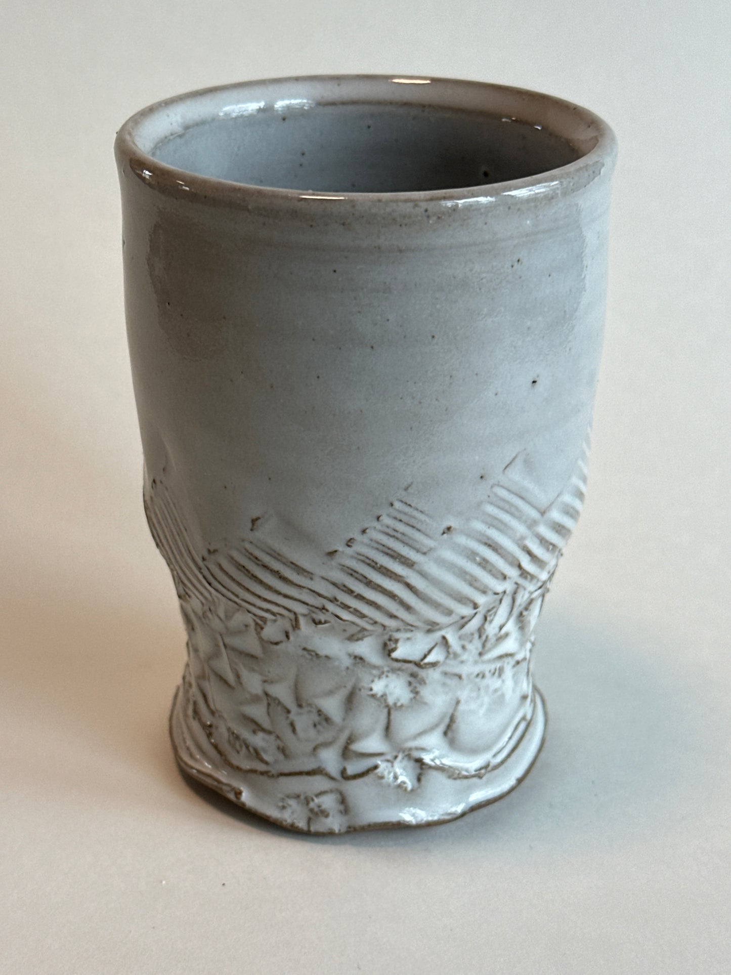 Pattern Foot Tumbler (White)