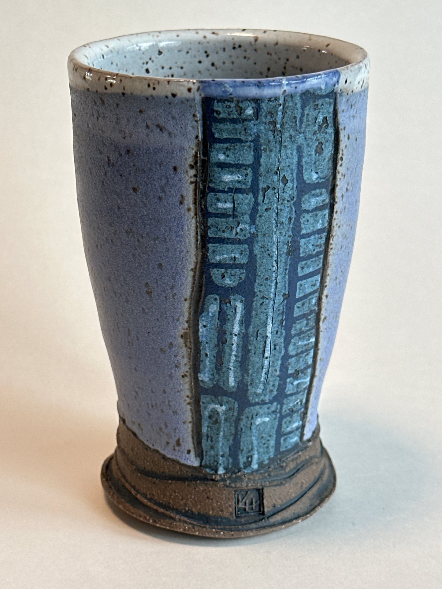 Blue Monoprint Tumbler 1