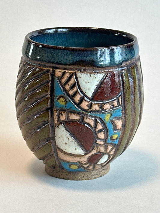 Carved Colorful Wine Tumbler 1