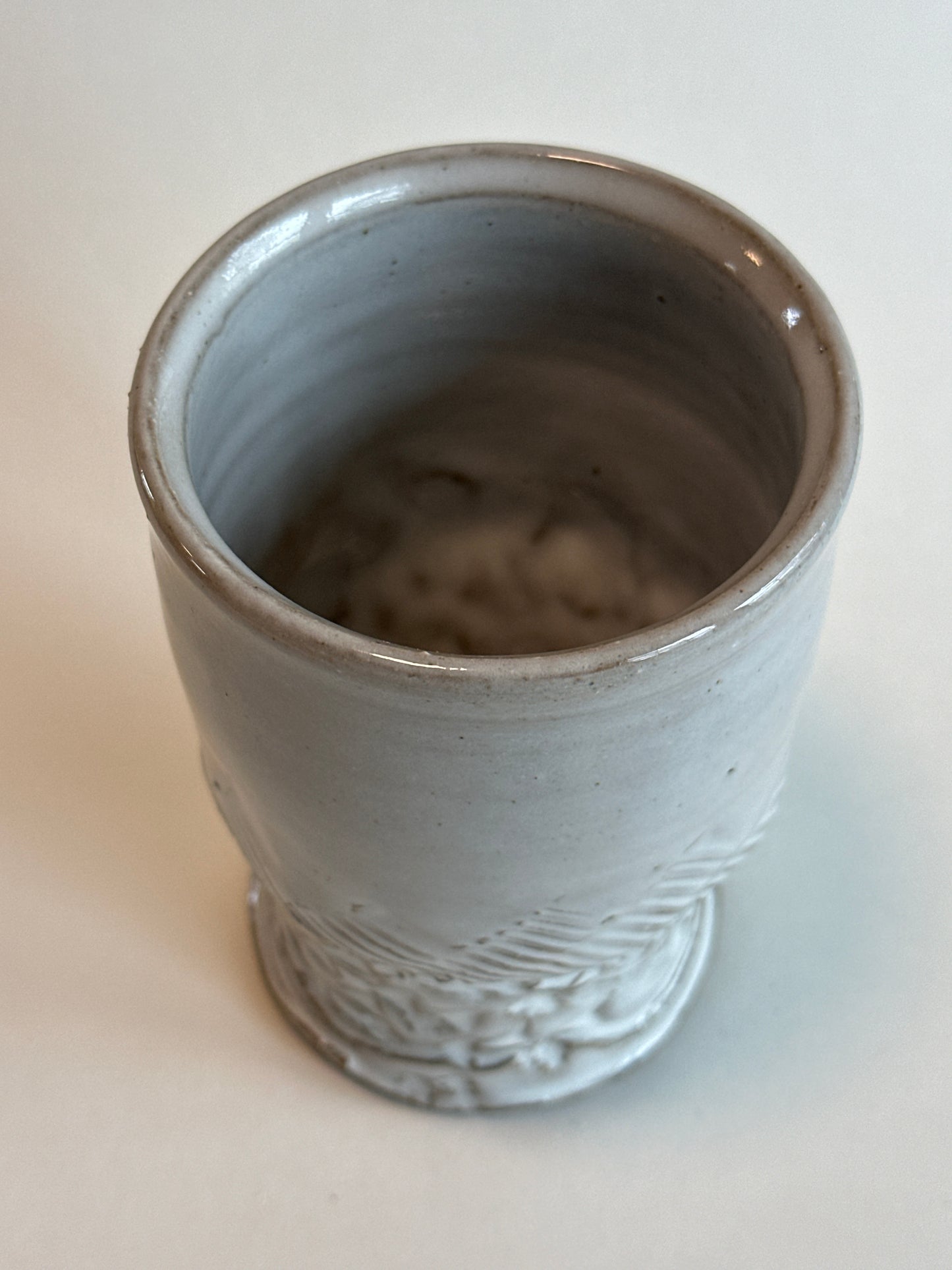 Pattern Foot Tumbler (White)